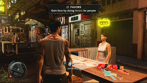 When you end the mission, a woman needed help will be marked on your map - Susan's Lunch - Walkthrough - Sleeping Dogs - Game Guide and Walkthrough