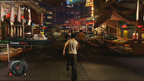 Bandit starts running just as he sees you - Night Market Chase - Walkthrough - Sleeping Dogs - Game Guide and Walkthrough
