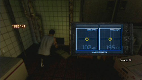 Rotate the controls so the circles frames become green and the bars fill up - Listening In - Walkthrough - Sleeping Dogs - Game Guide and Walkthrough