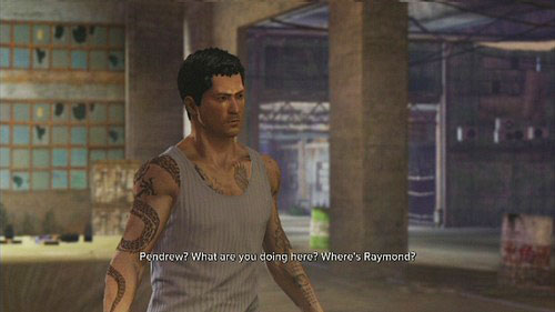 When you get to the place he tells you, you meet Pendrew - Chain of Evidence - Walkthrough - Sleeping Dogs - Game Guide and Walkthrough