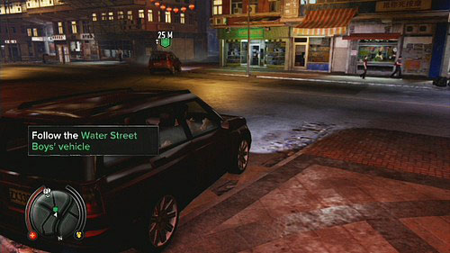 Enter the van and follow the other, similar vehicle - Payback - Walkthrough - Sleeping Dogs - Game Guide and Walkthrough