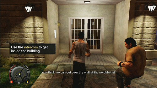 To get inside you have use the intercom of the neighbors and then go upstairs - Bad Luck - Walkthrough - Sleeping Dogs - Game Guide and Walkthrough