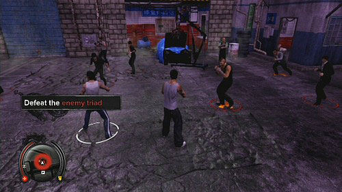 To begin this mission go to the pointed place and meet with the gang - Civil Discord - Walkthrough - Sleeping Dogs - Game Guide and Walkthrough