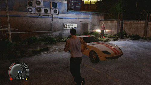 Proper car you find nearby the Tengs office - Hotshot Lead 1 - Cop Missions - Sleeping Dogs - Game Guide and Walkthrough