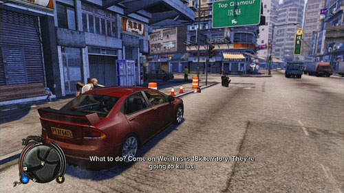 Pick up a gang member and get to the random car with him - North Point - Secondary Missions - Sleeping Dogs - Game Guide and Walkthrough