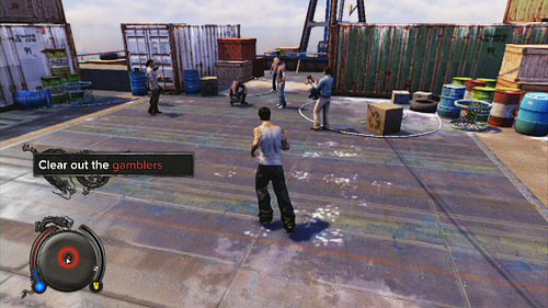 Man working there will ask you to get rid of obtrusive guests - Central - Secondary Missions - Sleeping Dogs - Game Guide and Walkthrough