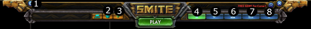 In the top left corner there is an options icon, where you can change the settings, such as graphics, sound, controls, etc - The players top panel - How to start? - Smite - Game Guide and Walkthrough