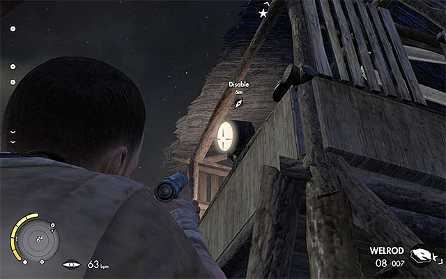 Destroy the headlight in any way you desire. - Eliminating the second enemy officer - Mission 2 - Gaberoun - Sniper Elite III: Afrika - Game Guide and Walkthrough