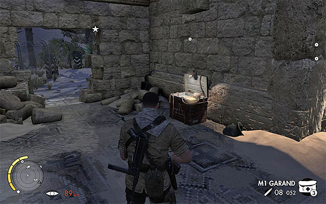 You must act quick, as the vehicle with a general inside appeared on the map and its on its way to your position - Arranging the ambush for the general - Mission 2 - Gaberoun - Sniper Elite III: Afrika - Game Guide and Walkthrough