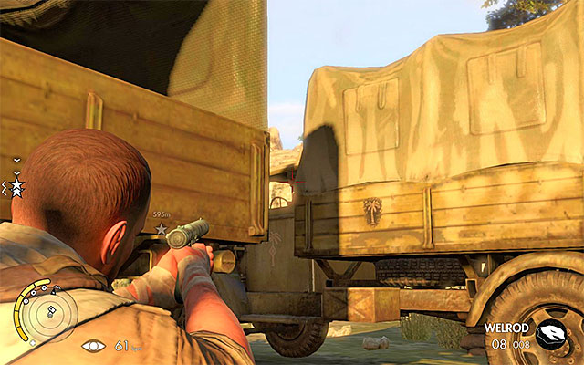 Go further east, but check the southern rocks during the exploration as well - Exploring the southern camp - Mission 3 - Halfaya Pass - Sniper Elite III: Afrika - Game Guide and Walkthrough