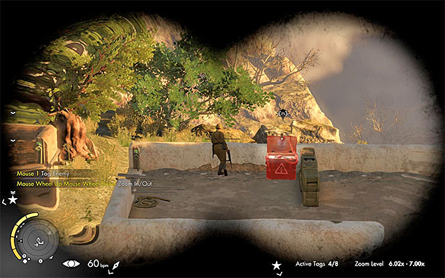 Investigate the area using your binoculars - Exploring the central part of the map - Mission 3 - Halfaya Pass - Sniper Elite III: Afrika - Game Guide and Walkthrough