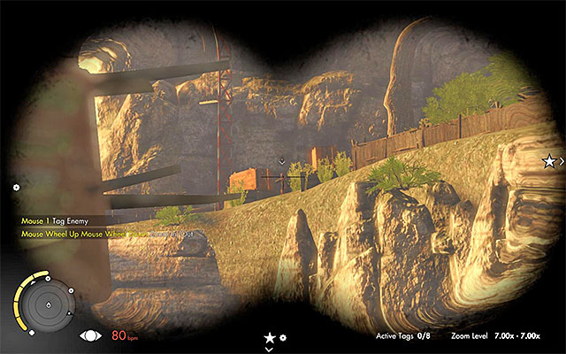 You have to be careful in this area, because to the west of the path leading to the hill, there is an enemy sniper (the picture above) - Destroying the second artillery station - Mission 3 - Halfaya Pass - Sniper Elite III: Afrika - Game Guide and Walkthrough