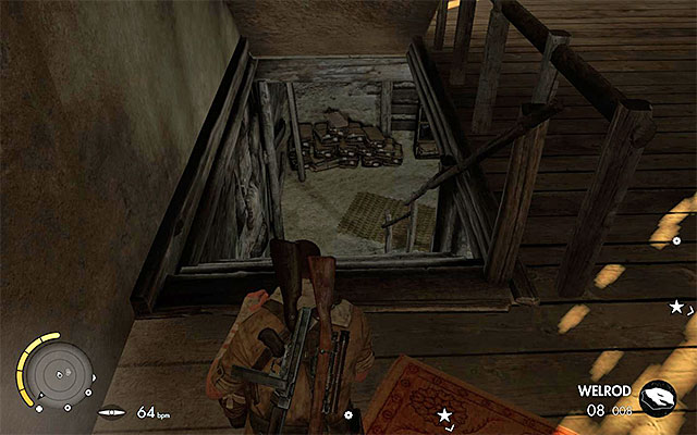 One of the ways to the basement - Exploring the central part of the map - Mission 3 - Halfaya Pass - Sniper Elite III: Afrika - Game Guide and Walkthrough
