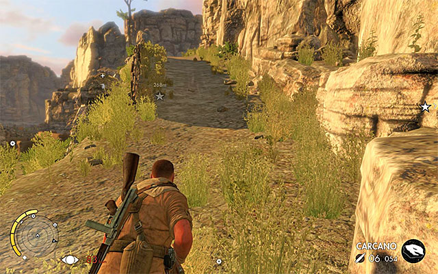 The path to the southern part of the map - Destroying the second artillery station - Mission 3 - Halfaya Pass - Sniper Elite III: Afrika - Game Guide and Walkthrough