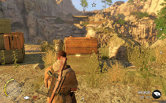 In the camp, you will find a Card and a War Diary - Destroying the third artillery station - Mission 3 - Halfaya Pass - Sniper Elite III: Afrika - Game Guide and Walkthrough
