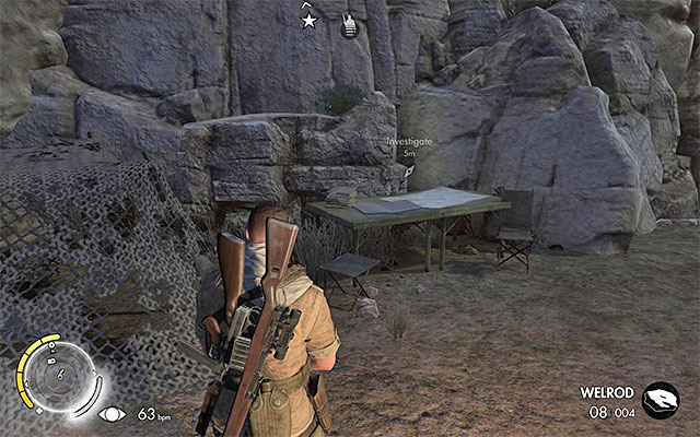 Lastly, explore the slightly larger area located south of the forts walls - Approaching the fort - Mission 4 - Fort Rifugio - Sniper Elite III: Afrika - Game Guide and Walkthrough