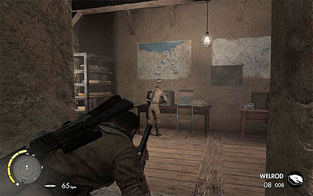 The room with a soldier and a secret - Finding the informers cell - Mission 4 - Fort Rifugio - Sniper Elite III: Afrika - Game Guide and Walkthrough