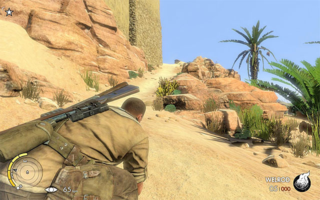 The collectible card in the tunnel - Getting to the old city - Mission 5 - Siwa Oasis - Sniper Elite III: Afrika - Game Guide and Walkthrough
