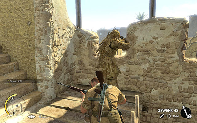 During the exploration of the city, you need to keep in mind that there are two enemy snipers here (points 7 on the map) - Exploration of the old city - Mission 5 - Siwa Oasis - Sniper Elite III: Afrika - Game Guide and Walkthrough