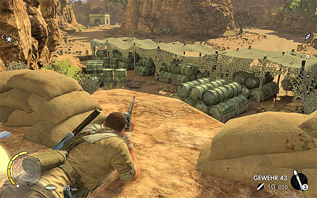 The last sniper nest - Getting to Vahlens command center - Mission 6 - Kasserine Pass - Sniper Elite III: Afrika - Game Guide and Walkthrough