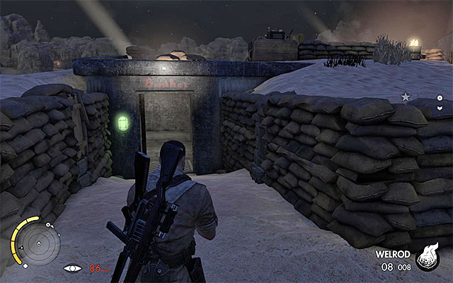 An example entrance to the bunker complex - Accessing the bunker complex - Mission 7 - Pont Du Fahs Airfield - Sniper Elite III: Afrika - Game Guide and Walkthrough