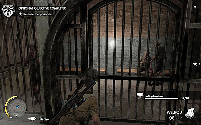 Secure the area and free the prisoners - Finding the map of the factory - Mission 7 - Pont Du Fahs Airfield - Sniper Elite III: Afrika - Game Guide and Walkthrough