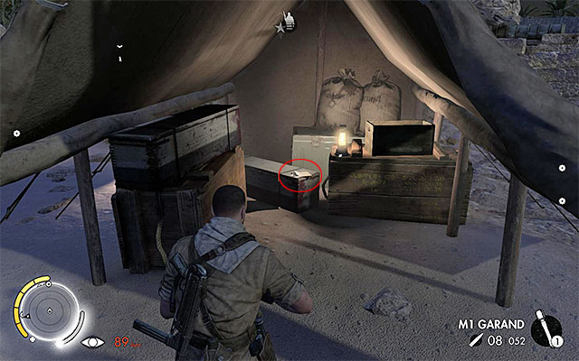 Collect the collectible from the unguarded tent - War Diaries - Collectibles - Mission 2 - Sniper Elite III: Afrika - Game Guide and Walkthrough