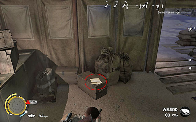 You can find this document to the right of the tent entrance - War Diaries - Collectibles - Mission 2 - Sniper Elite III: Afrika - Game Guide and Walkthrough