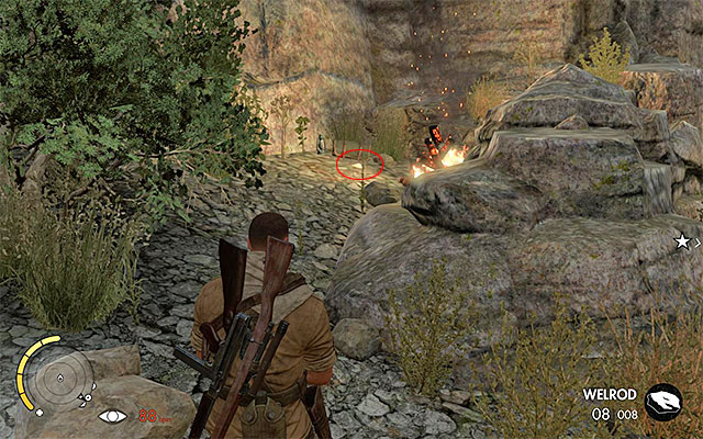Locate the campfire - War Diaries - Collectibles - Mission 3 - Sniper Elite III: Afrika - Game Guide and Walkthrough