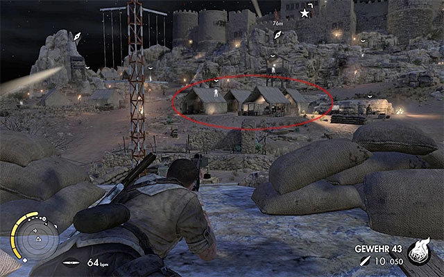 The camp - Weapon Parts - Collectibles - Mission 4 - Sniper Elite III: Afrika - Game Guide and Walkthrough