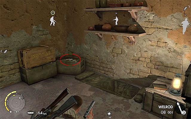 You can sneak into the cottage immediately, or clear the area beforehand - Collectible Cards - Collectibles - Mission 6 - Sniper Elite III: Afrika - Game Guide and Walkthrough
