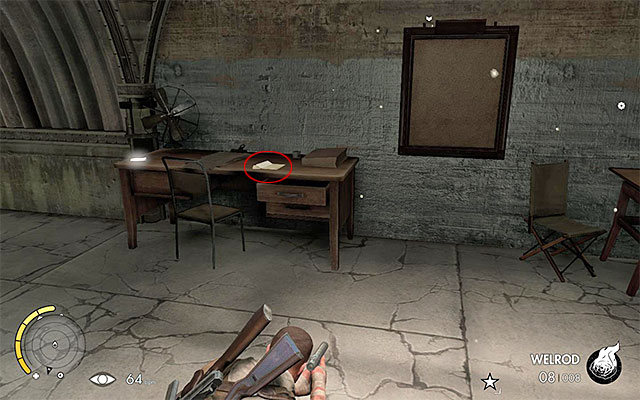 Find the desk with the collectible - War Diaries - Collectibles - Mission 7 - Sniper Elite III: Afrika - Game Guide and Walkthrough