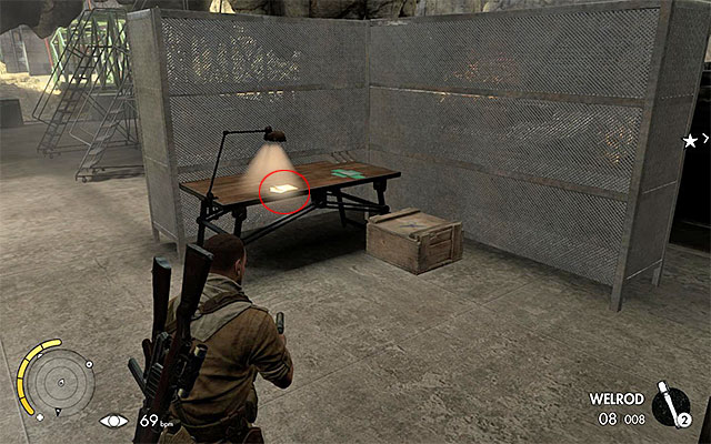 Find the desk with the lit lamp - War Diaries - Collectibles - Mission 8 - Sniper Elite III: Afrika - Game Guide and Walkthrough