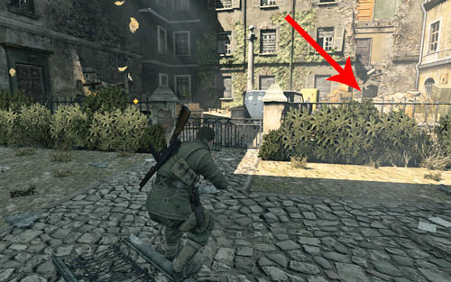 Another target will appear on the map - however if you head left, you will be greeted by an armoured vehicle - Prologue - Walkthrough - Sniper Elite V2 - Game Guide and Walkthrough