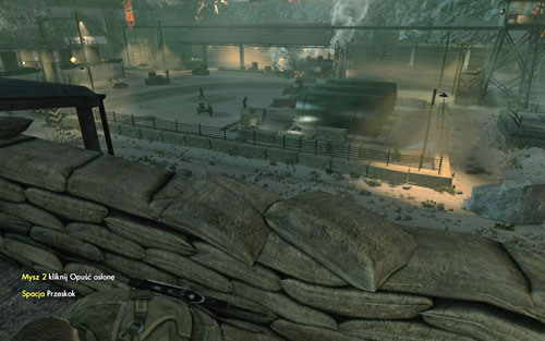 Head out of the building and eliminate two Germans - a deafened shot shouldn't give away your position - Mission 2 - Mittelwerk Facility - p. 1 - Walkthrough - Sniper Elite V2 - Game Guide and Walkthrough