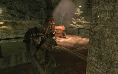 Slowly head to corridor 39 - on your way there you should come across one more German - if you're close enough to the starting point, you shot should still be drowned out - Mission 2 - Mittelwerk Facility - p. 2 - Walkthrough - Sniper Elite V2 - Game Guide and Walkthrough