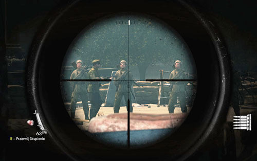 Go prone right beside the barriers, so that you have eye contact with both the patrol and the sniper (without having to move etc - Mission 3 - Kaiser-Friedrich Museum - p. 2 - Walkthrough - Sniper Elite V2 - Game Guide and Walkthrough