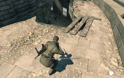 If you have already eliminated all the soldiers from the street, you can begin to retreat - Mission 3 - Kaiser-Friedrich Museum - p. 3 - Walkthrough - Sniper Elite V2 - Game Guide and Walkthrough