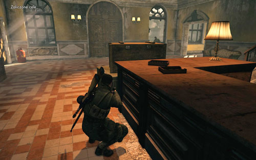 Head into the street on the right - you will reach the back door of the building [#2] - Mission 4 - Opernplatz - p. 1 - Walkthrough - Sniper Elite V2 - Game Guide and Walkthrough