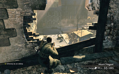 Your objective is protecting the rescued man - Mission 4 - Opernplatz - p. 2 - Walkthrough - Sniper Elite V2 - Game Guide and Walkthrough