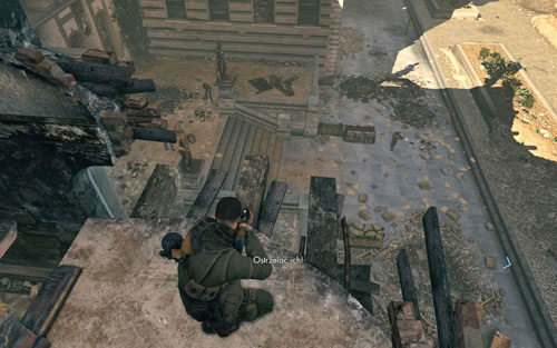 The last stage implies clearing the entrance of the building youre in - Mission 4 - Opernplatz - p. 2 - Walkthrough - Sniper Elite V2 - Game Guide and Walkthrough