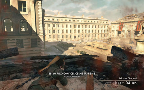 Right beside the sniping point you will find an ammo crate - Mission 4 - Opernplatz - p. 2 - Walkthrough - Sniper Elite V2 - Game Guide and Walkthrough