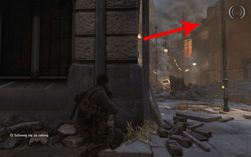 Your next target is the sniper walking on the roof - Mission 5 - St. Olibartus Church - p. 1 - Walkthrough - Sniper Elite V2 - Game Guide and Walkthrough