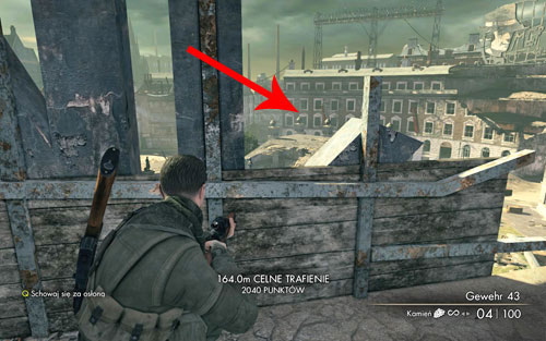 Inside one of the windows of the buildings from which you took the first documents - Mission 8 - Kreuzberg Headquarters - p. 2 - Walkthrough - Sniper Elite V2 - Game Guide and Walkthrough