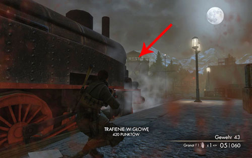 Carefully lean out from behind the locomotive - in the distance you should note a tower with a sniper on it - DLC - Assassinate the Fuhrer - Walkthrough - Sniper Elite V2 - Game Guide and Walkthrough