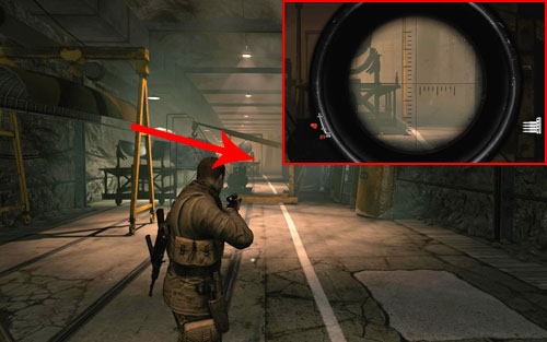 On a platform beside one of the parts [#3] - firstly follow corridor 38 and turn right (it ends there's a dead end) - Mission 2 - Wine Bottles and Gold Bars - Sniper Elite V2 - Game Guide and Walkthrough
