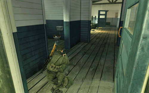 On a toilet [#1] inside the first building you visit - first entrance on the left if you head inside from the back - Mission 2 - Wine Bottles and Gold Bars - Sniper Elite V2 - Game Guide and Walkthrough