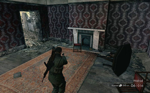 On the second floor of the second building you visit while looking for the documents - Mission 8 - Wine Bottles and Gold Bars - Sniper Elite V2 - Game Guide and Walkthrough