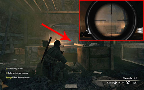 After reaching the trenches, if you follow the shortcuts and get rid of the officer, you can find the bottle inside the next room, on a crate [#2] - Mission 9 - Wine Bottles and Gold Bars - Sniper Elite V2 - Game Guide and Walkthrough