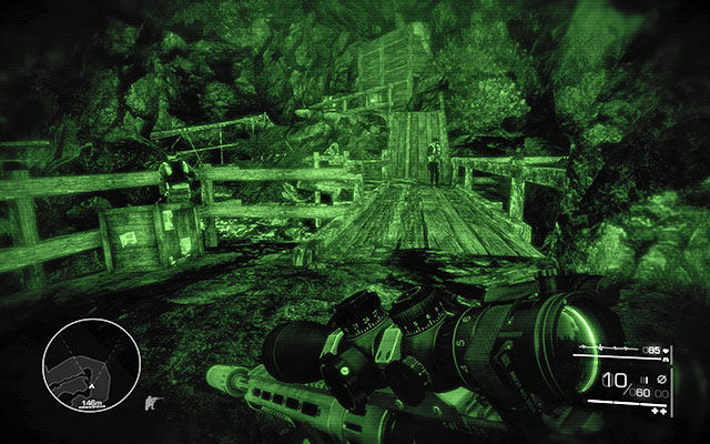 Head further down the road until you come across three more bandits - Cross the cave to the vantage point - Act 1 - From Out of Nowhere - Sniper: Ghost Warrior 2 - Game Guide and Walkthrough
